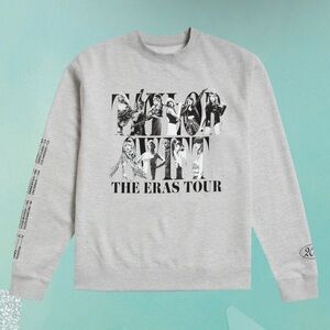 Taylor swift eras tour crewneck sweatshirt size XL